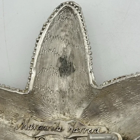 Vintage Margarita Barrera Signed Starfish Belt Buckle c.1995 Tweed's Request - Picture 10 of 10